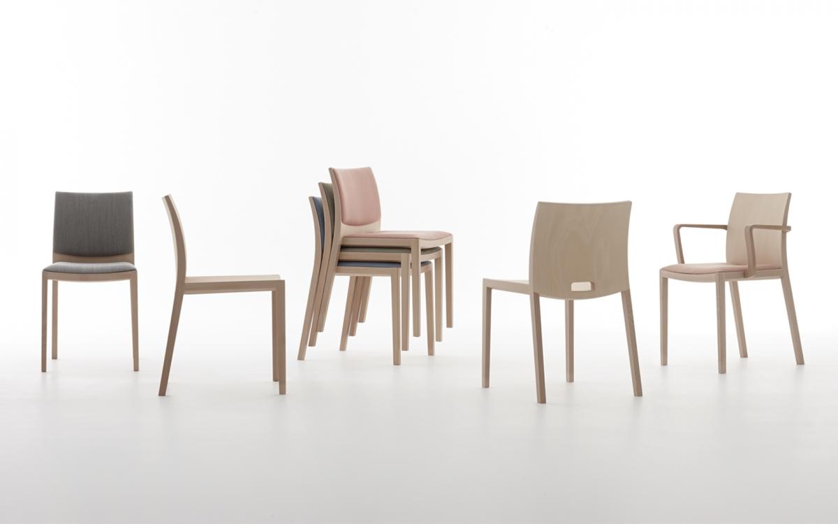 037394 Стул с подлокотниками Andreu World Unos  - Вид №4