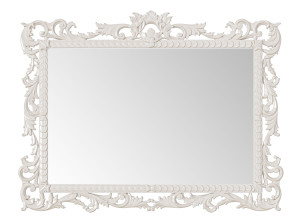 Прямоугольное настенное зеркало с рамкой