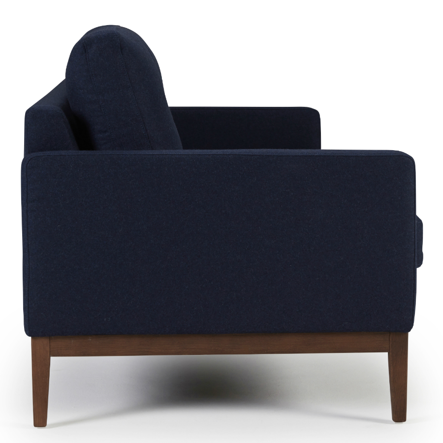 Диван трехместный Finn 01, дуб/орех, темно-голубой Kragelund 3730320521 - Вид №3