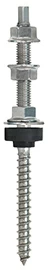 Винт NW 21 10 250 NW21 Tecfi Ø10  M10 x 250