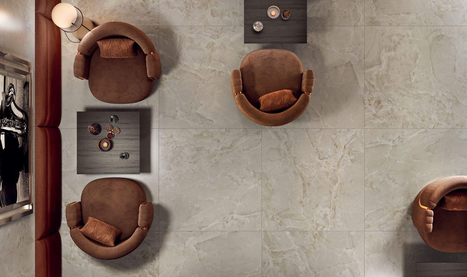 Керамогранит / напольное покрытие из ламинированного керамогранита с мраморным эффектом COTTO D'ESTE Starlight ARCH-00055203 - Вид №5