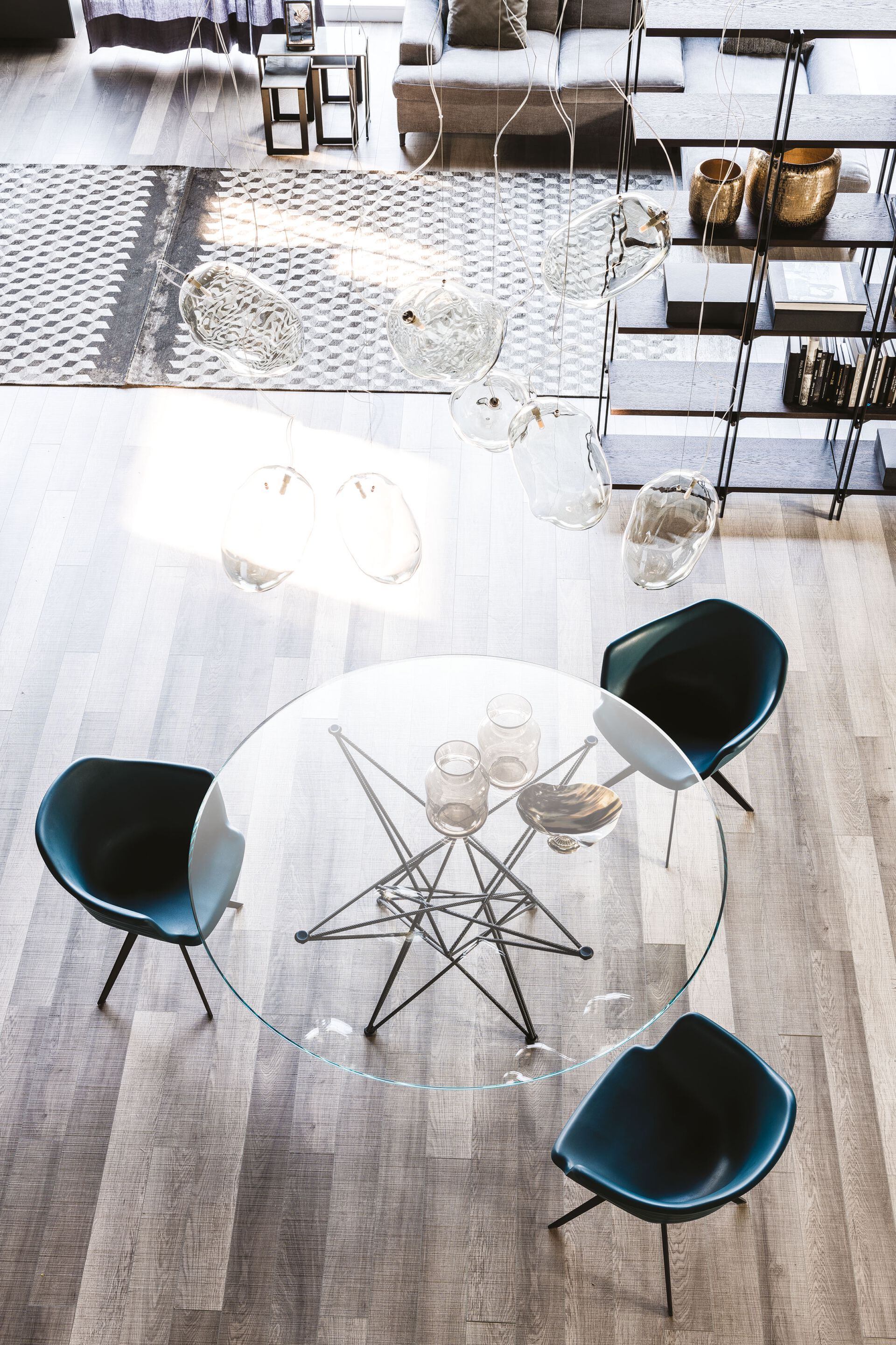 Прямоугольный стол из стали и хрусталя Cattelan italia GORDON ARCH-00117498 - Вид №6