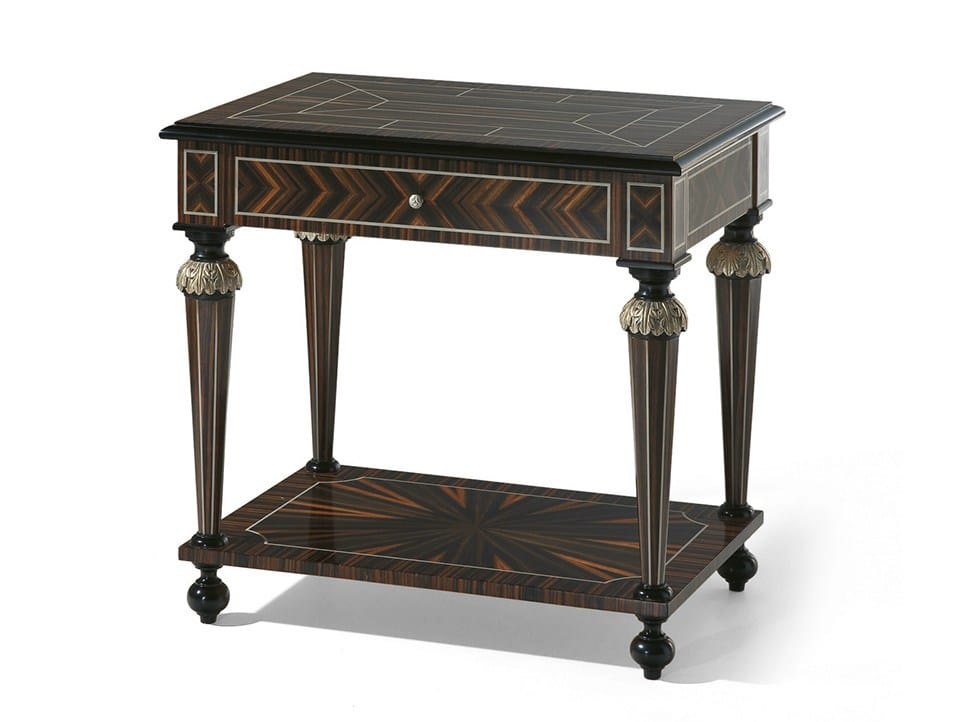 Прямоугольный журнальный столик из черного дерева в стиле Людовика XVI OAK Галерея ARCH-00139459