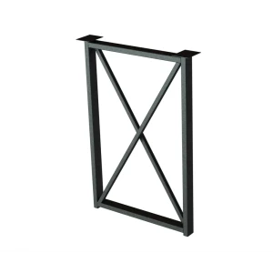 Подстолье для рабочей поверхности Лофт 85 см металл цвет черный