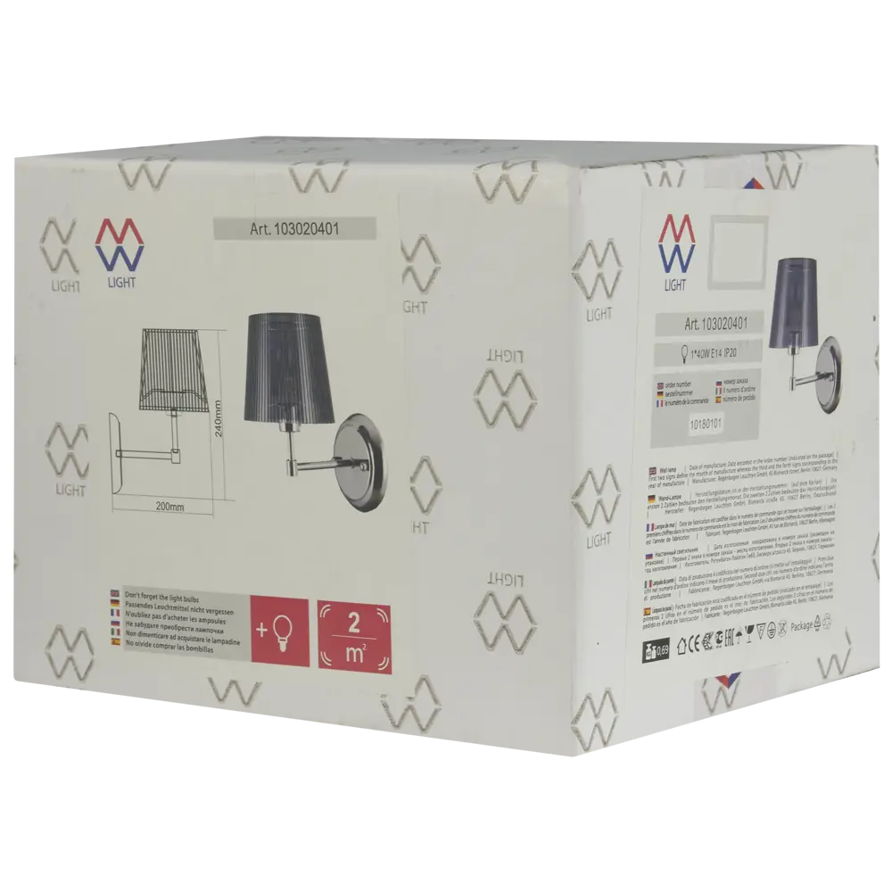 Бра Лацио 1xE14x40 Вт 18640487 STLM-2151267 MW-Light  - Вид №6