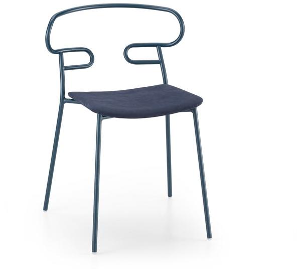 TrabA' Штабелируемый стул из ткани Genoa 0047-met-im - Вид №3