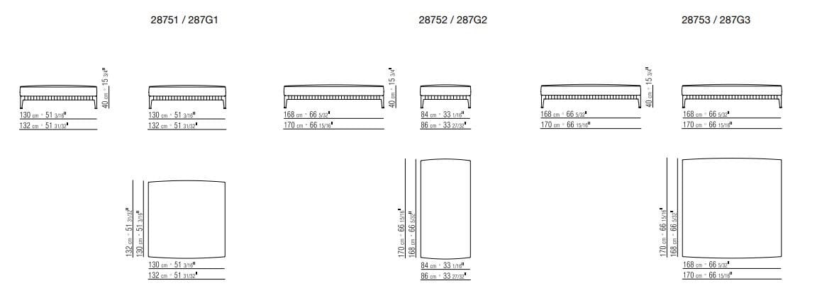 Ткань диван Flexform Грегори ARCH-00070325 - Вид №19