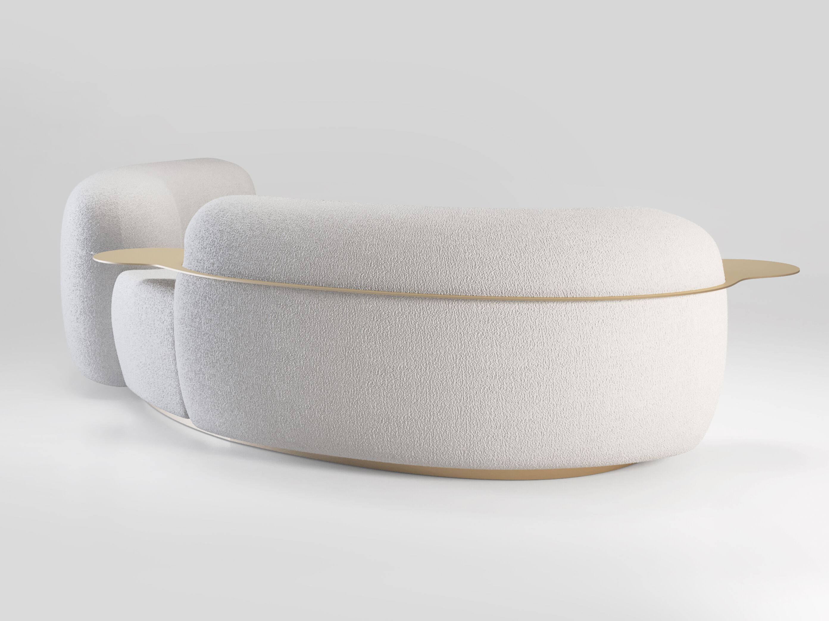 Изогнутый диван из ткани Secolo TATEYAMA ARCH-00151939