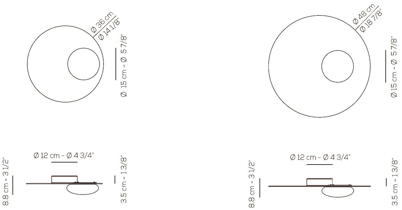 AXOLIGHT Алюминиевый светодиодный потолочный светильник Kwic sun-id-1406811 - Вид №6