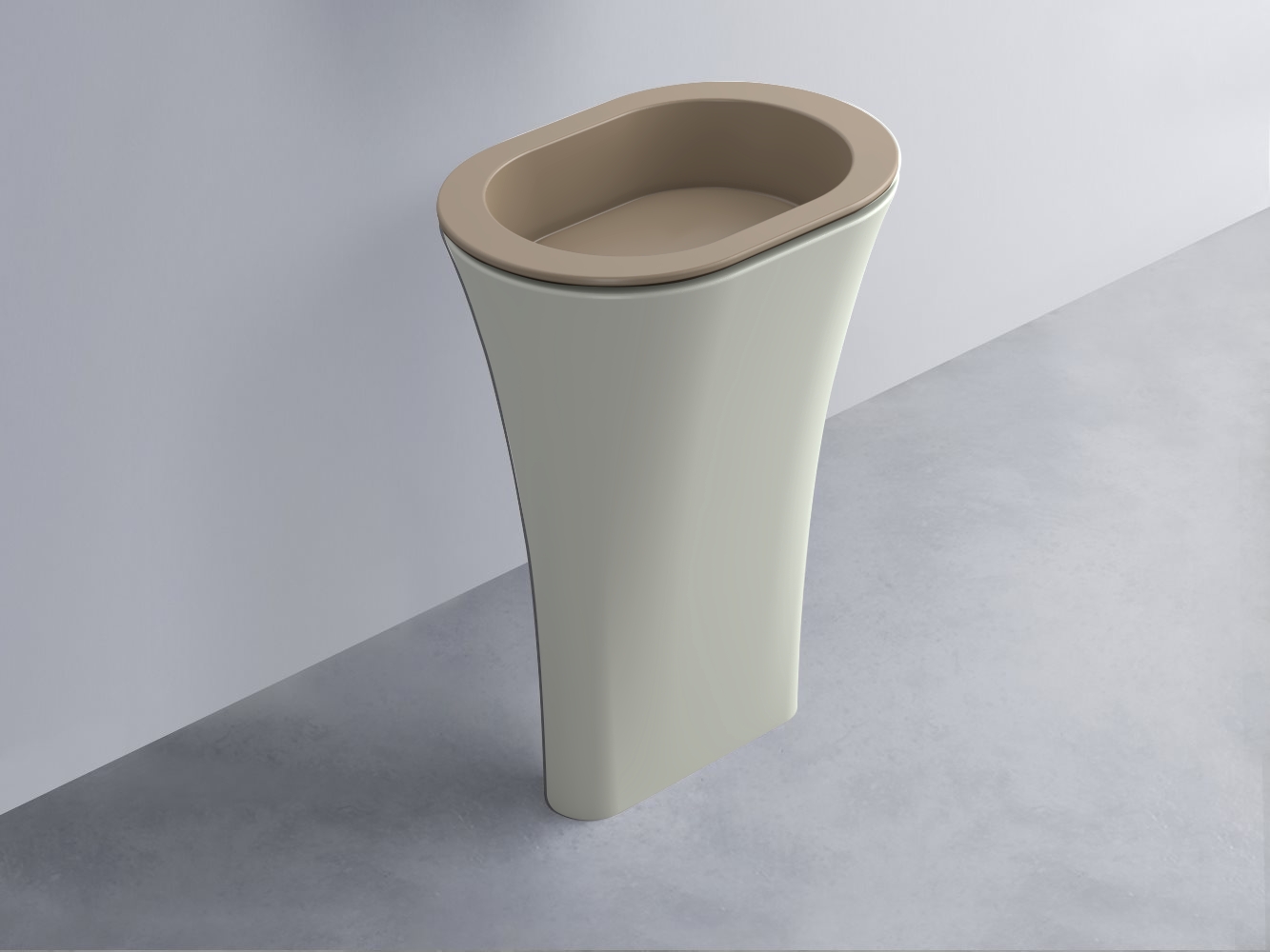 AMLA65-AN+AMPILO-AN+AMCOLO-PM Раковина Amedeo Ovale отдельностоящая cielo Enjoy + Amedeo Ceramica Cielo
