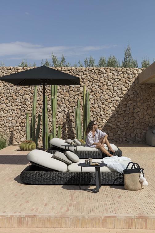 MNST553 Лежак веревка 45мм антрацит Manutti Kobo - Вид №16