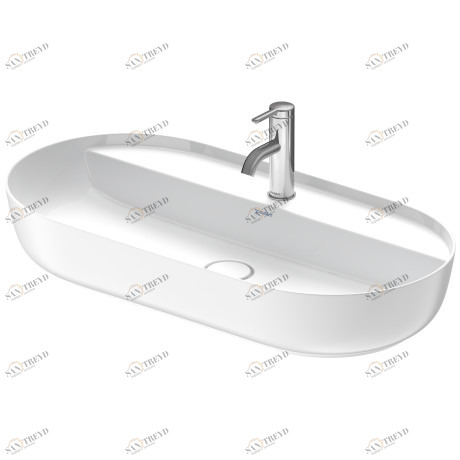 0380800000 Подвесная раковина настенная овальная Duravit Luv