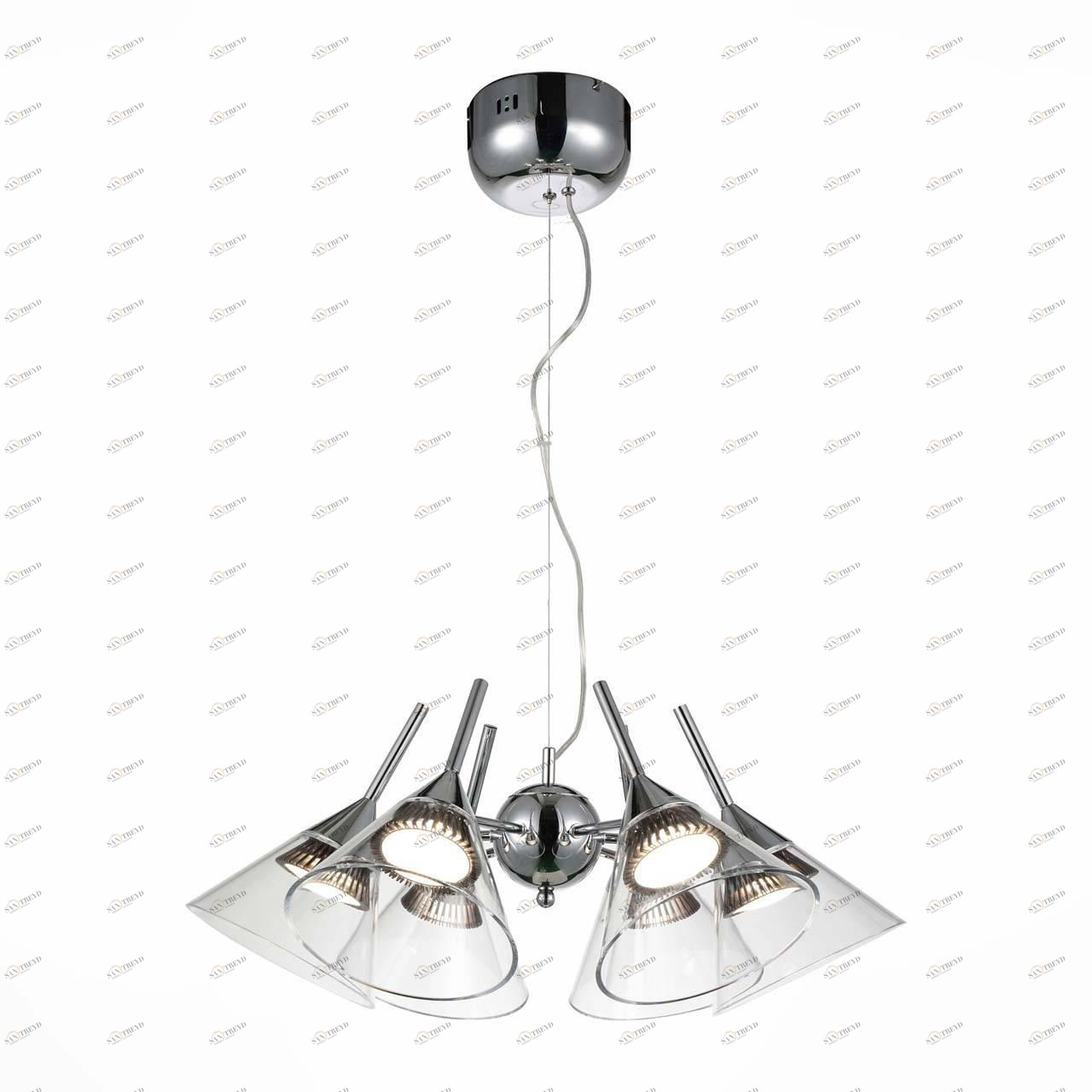 Подвесная светодиодная люстра ST Luce SL930.103.06 ST LUCE ДИЗАЙНЕРСКИЕ 220271 Хром 
