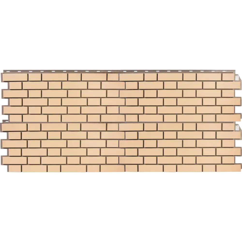 Фасадная панель FineBer «Кирпич облицовочный» желтого цвета для наружной отделки 18562511 STLM-0011416 - Вид №2