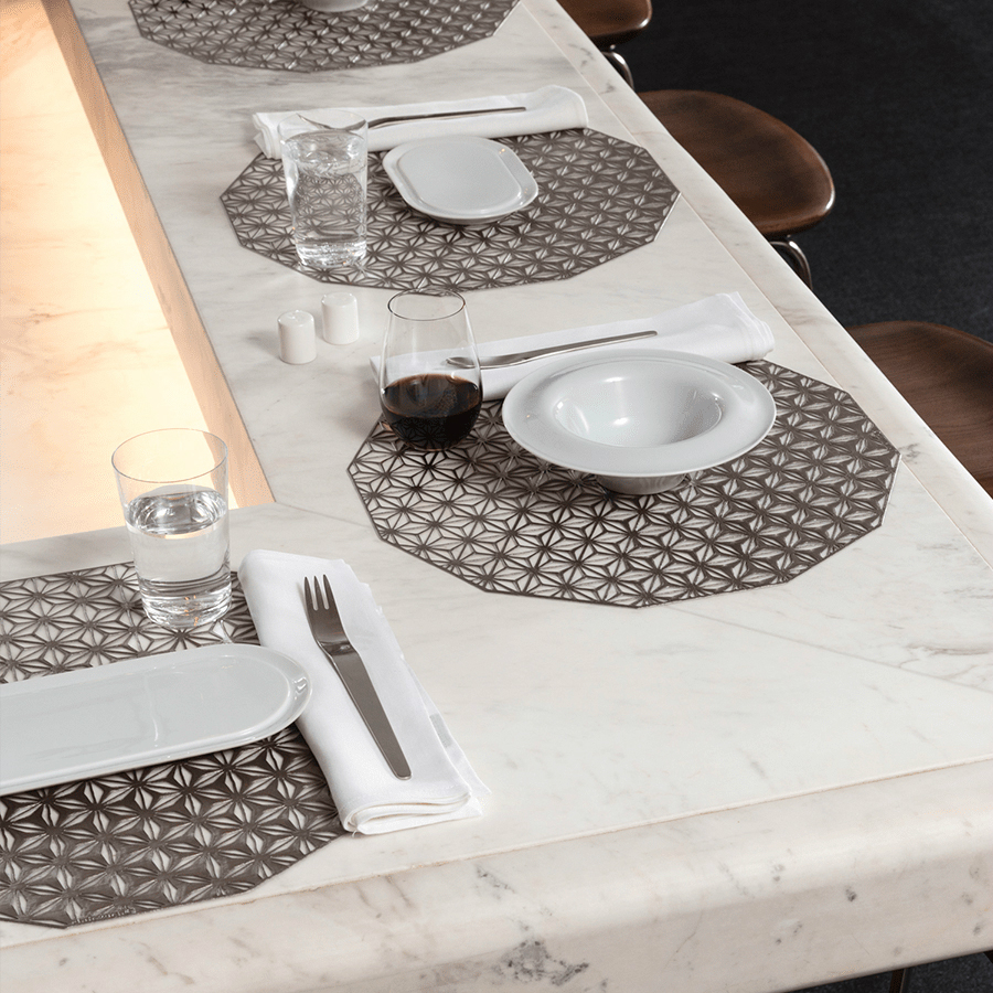 Салфетка виниловая Gunmetal, Ø36 см Chilewich C100488001 - Вид №2