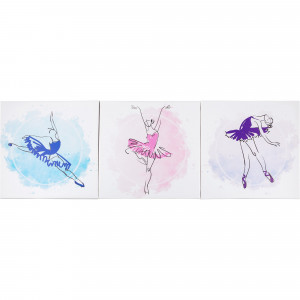 82241476 Мультимодуль на холсте «Балерины» 111х37 см