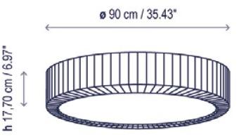 BOVER Потолочный светильник из метакрилата Urban sun-id-1423545 - Вид №5