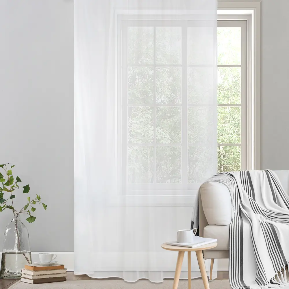 Тюль Kreaforta Net Doble вуаль белый 200x280 см на кулиске 89391994 STLM-1575397