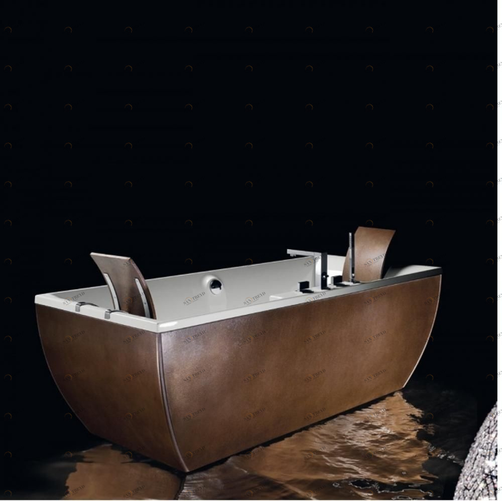 Ванна угловая с гидромассажем Kali Metal Bronze 180 см Karolitalia BLUBLEUKALIMETALANGOLOBRONZEBLUTWO180