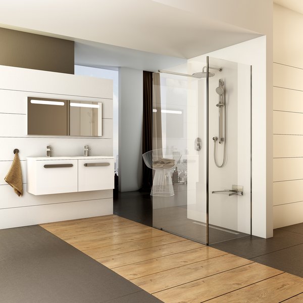 Walk In Corner-110/80 v.200 bright alu+Transparent Ravak GW1CD4C00Z1 - Вид №4