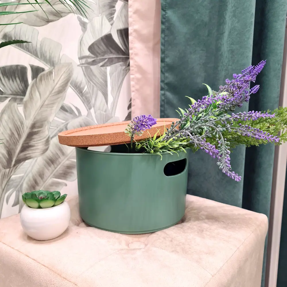 Органайзер круглый Berossi Zero 19.6x13.5x19.6 см цвет камыш STLM-2177729 - Вид №6