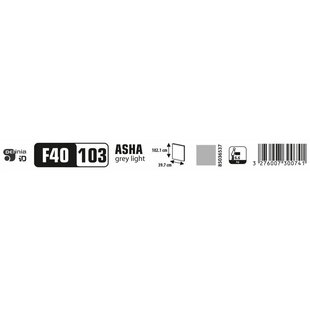 Фасад кухонный DELINIA ID Аша грей 39.7×102.1 см — глянцевый шик 85036537 STLM-0057831 - Вид №10