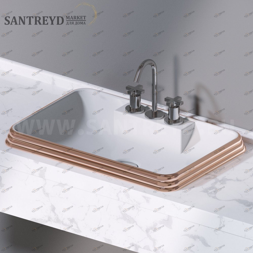 L613257 Накладная раковина под столешницу  прямоугольная A. e T. Italia GLASS AeT ITALIA