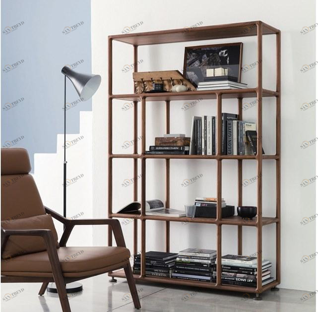 Porada Открытый двухсторонний книжный шкаф из массива дерева Iron sun-id-1457355