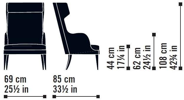 Very Wood Кресло из ткани Onda sun-id-1446063 - Вид №9