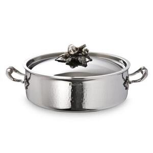 Кастрюля низкая Opus Prima OPA2609X, с крышкой, нержавеющая сталь, Ø26 см, 5 л