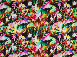 Хлопчатобумажная ткань с цветочным рисунком