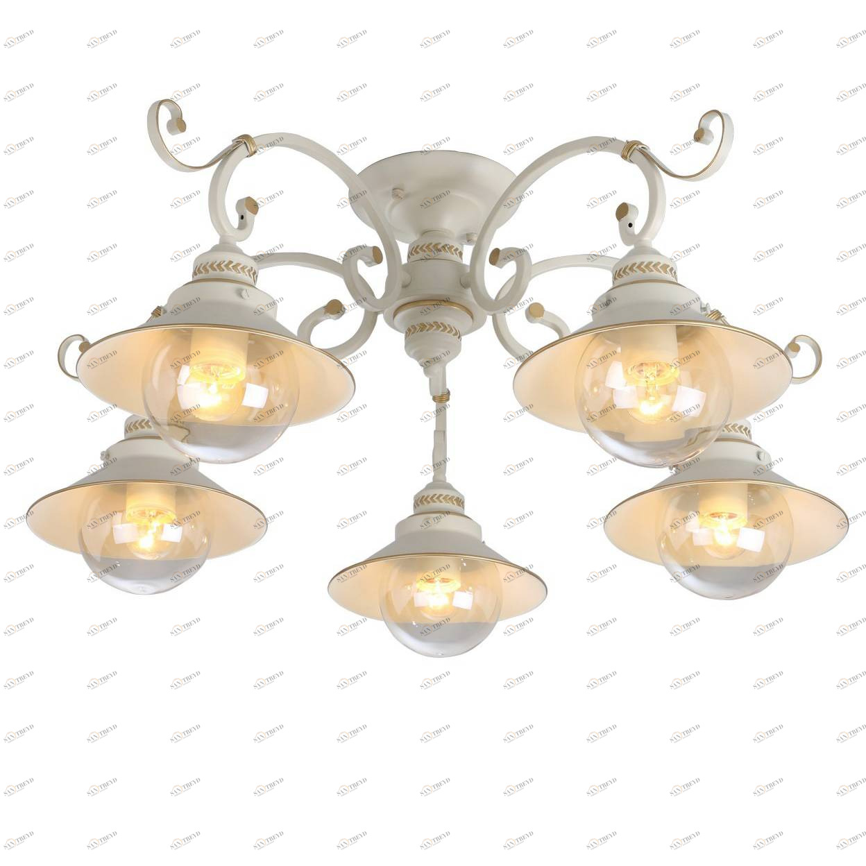 Потолочная люстра Arte Lamp 7 A4577PL-5WG ARTE LAMP ДИЗАЙНЕРСКИЕ 058524 Белый 