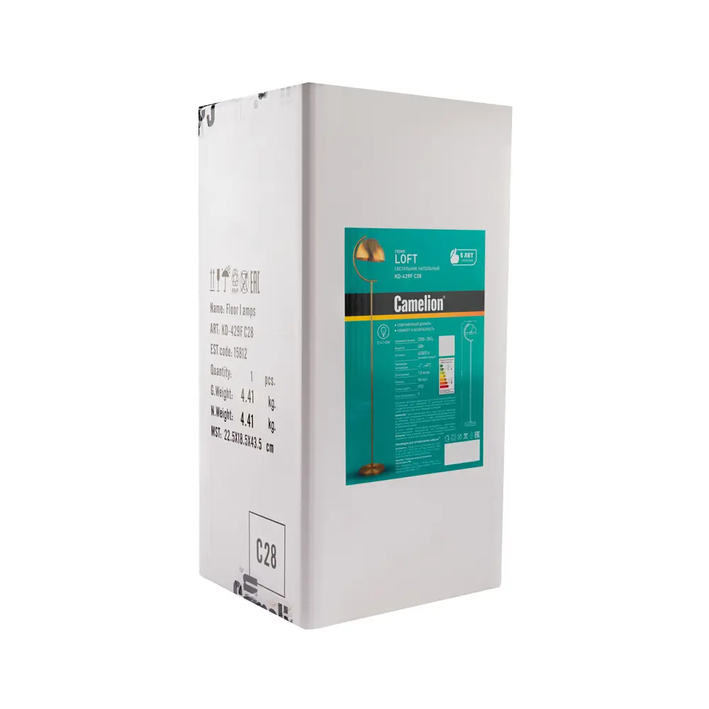 Торшер Camelion Sunny в бронзовом исполнении с металлическим плафоном 89413698 STLM-1576647 - Вид №6