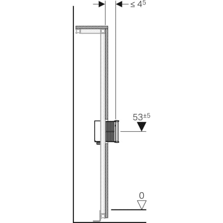 461.145.00.1 Траверса Geberit GIS для электронного вертикального смесителя с функциональным блоком для скрытого монтажа Geberit  - Вид №3