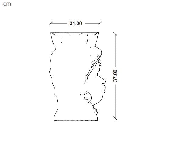 3D печатная керамическая ваза Mediterranea Design Moro ARCH-00137628 - Вид №3