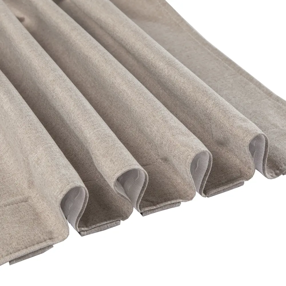 Штора на ленте Ника 200x270 см цвет бежевый СТОЛИЦА ТЕКСТИЛЯ STLM-2144091 - Вид №5