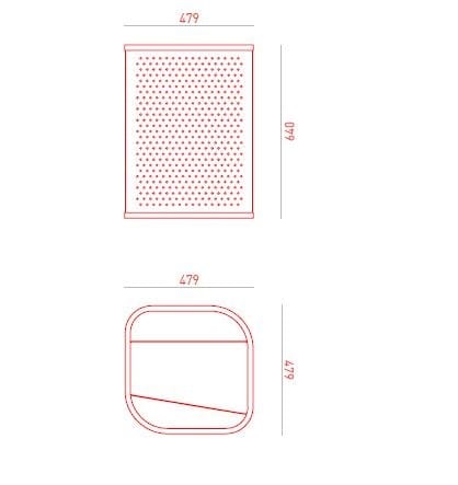 Металлическая подставка для ног / журнальный столик Giacopini Flip ARCH-00101620 - Вид №14