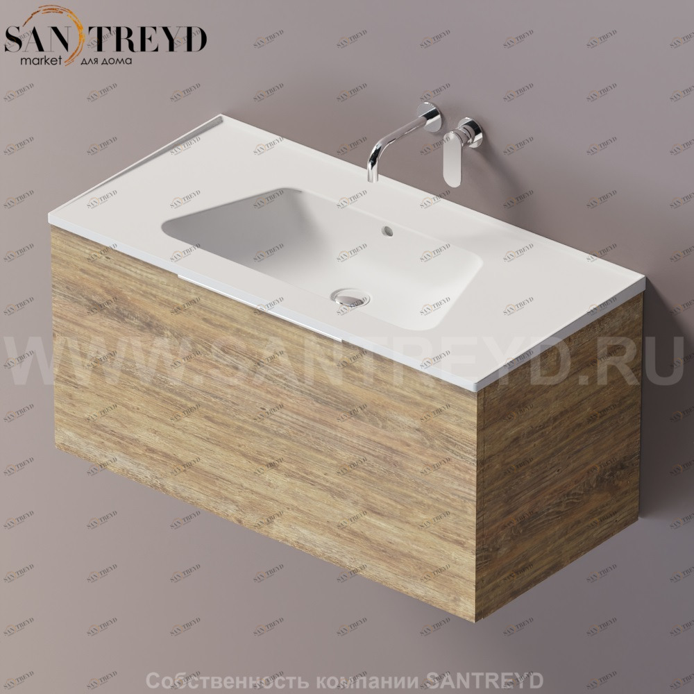 Flaminia BLOOM Тумба под раковину 105 см с 2 ящиками BBX835.WQ Ceramica Flaminia