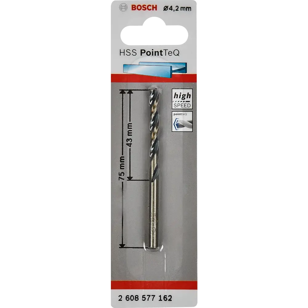 Сверло по металлу Bosch HSS Pointteq 4.2x43 мм 82136756 STLM-2007083 BOSCH PROFESSIONAL  - Вид №3