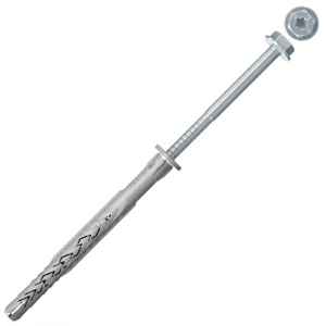 Дюбель-шуруп фасадный грибовидный для полнотелых материалов Fischer SXRL FUS, 8x160 мм, нейлон/сталь, 50 шт. 82979250 STLM-2044374
