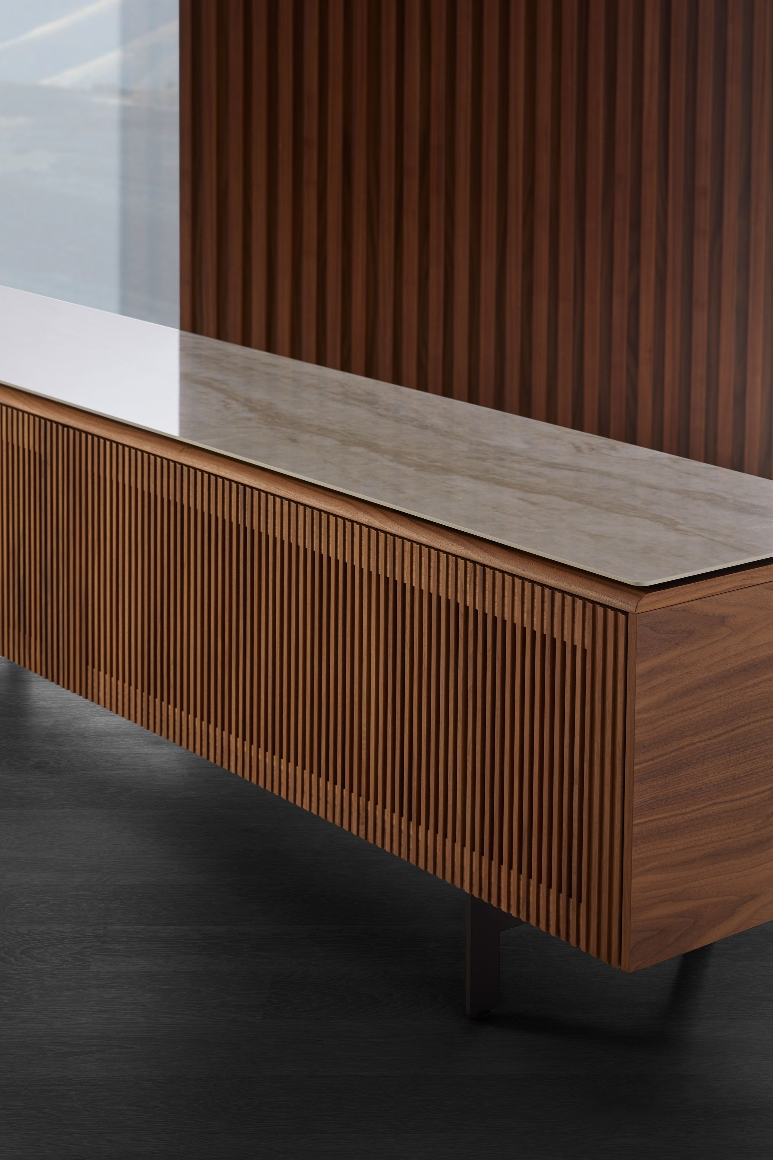 Деревянный шкаф для телевизора с откидными дверцами Punt Мальме ARCH-00024058 - Вид №25