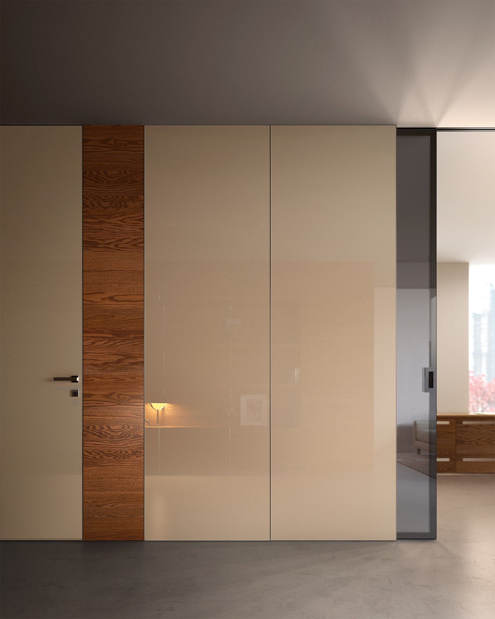 Глянцевая лакированная распашная дверь GAROFOLI Bisystem ARCH-00125960 - Вид №1