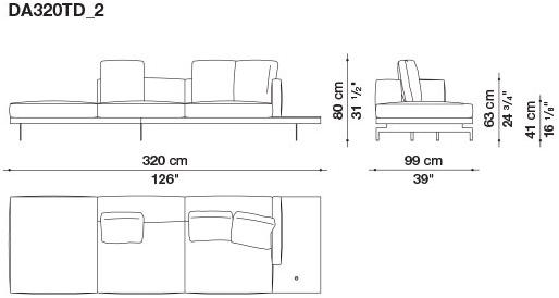 B&B Italia 3-х местный тканевый диван Dock sun-id-1376507 - Вид №161