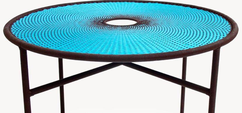 Moroso Круглый стол в стальных и цветных полиэтиленовых нитях M'afrique sun-id-1431149 - Вид №4