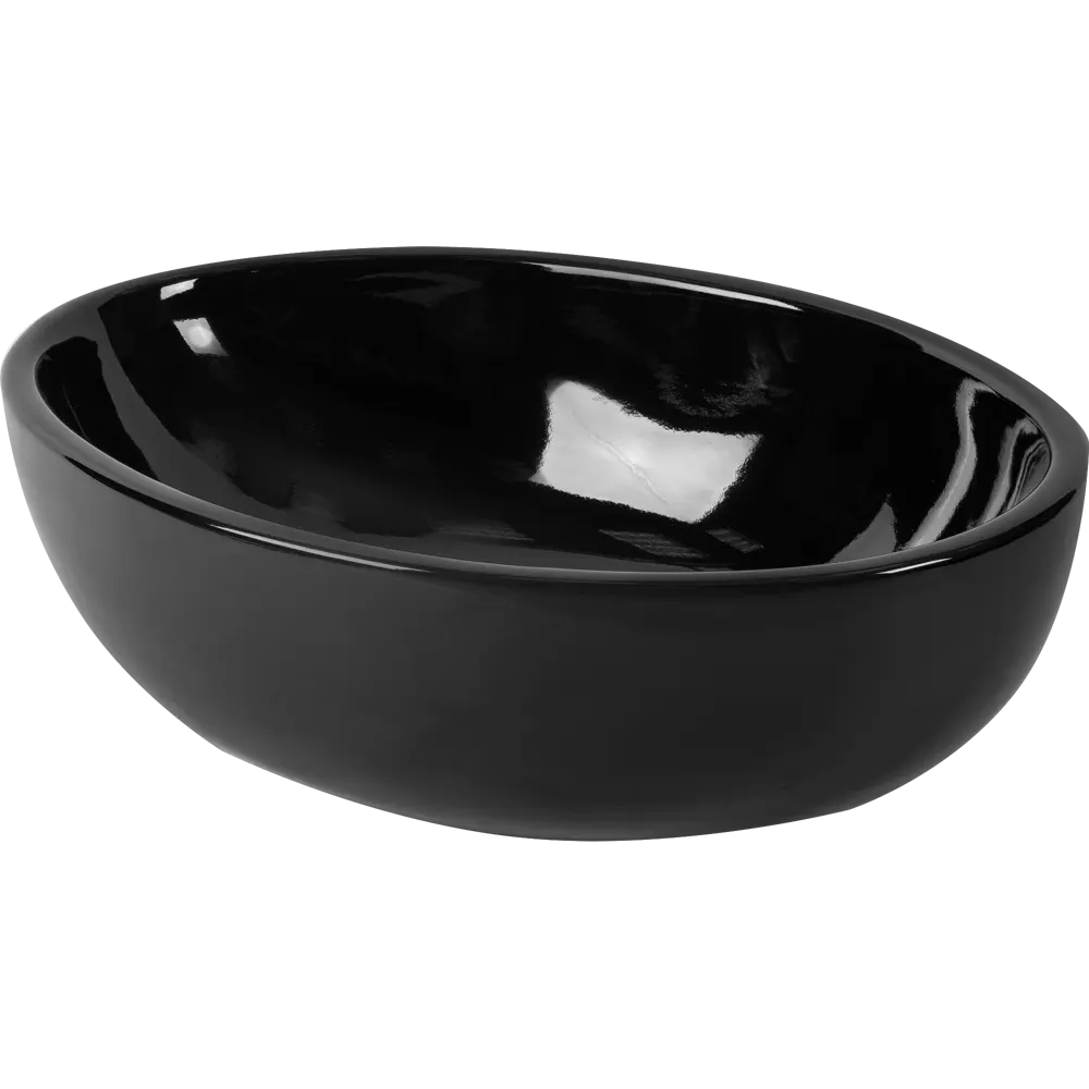 SANITA LUXE Ringo Slim — элегантная накладная раковина из черного фарфора 82349057 STLM-0025115 - Вид №1