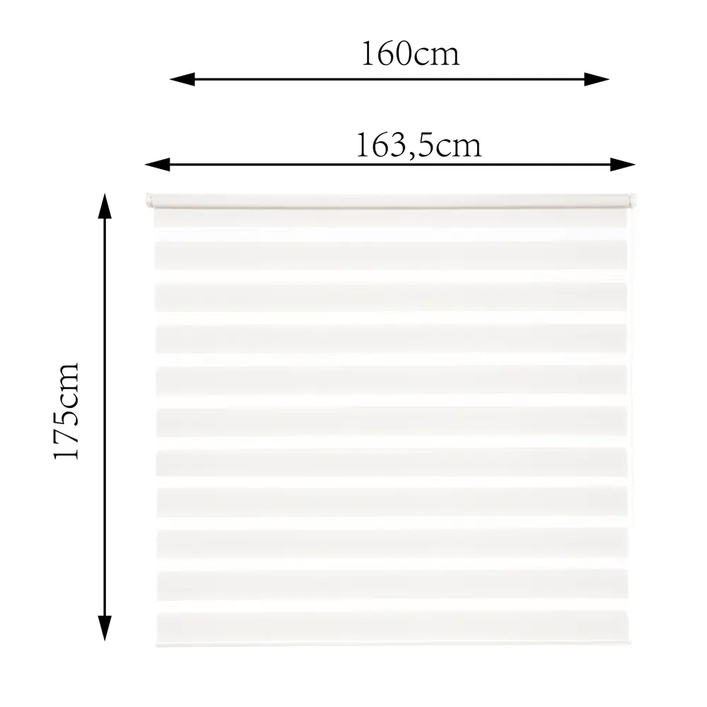 Штора рулонная день-ночь Inspire Peter 160x175 см белая White 0 82691098 STLM-2145757 - Вид №6