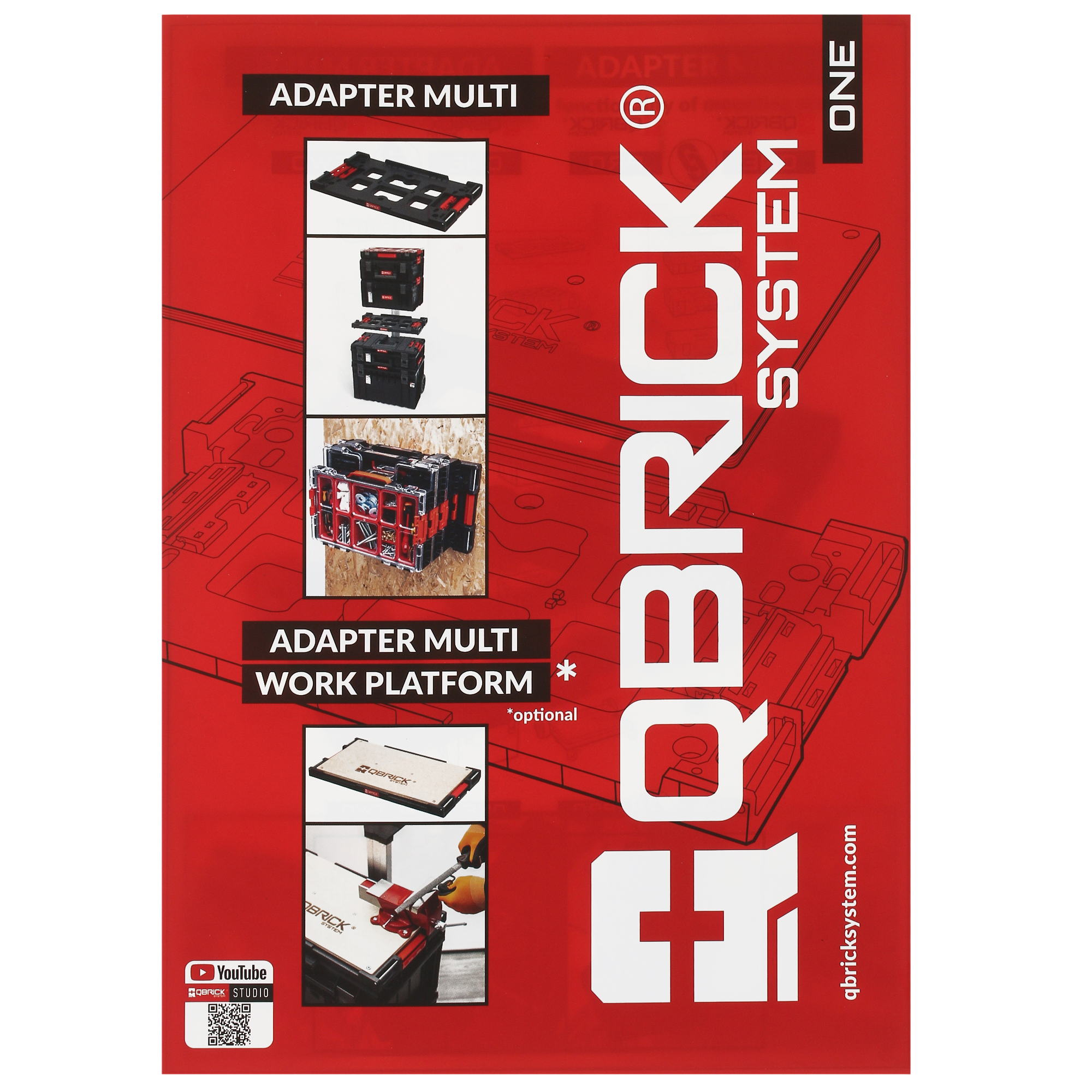 Крепление для ящика Qbrick System ONE Adapter Multi 9992692 STDN-0001441 - Вид №2