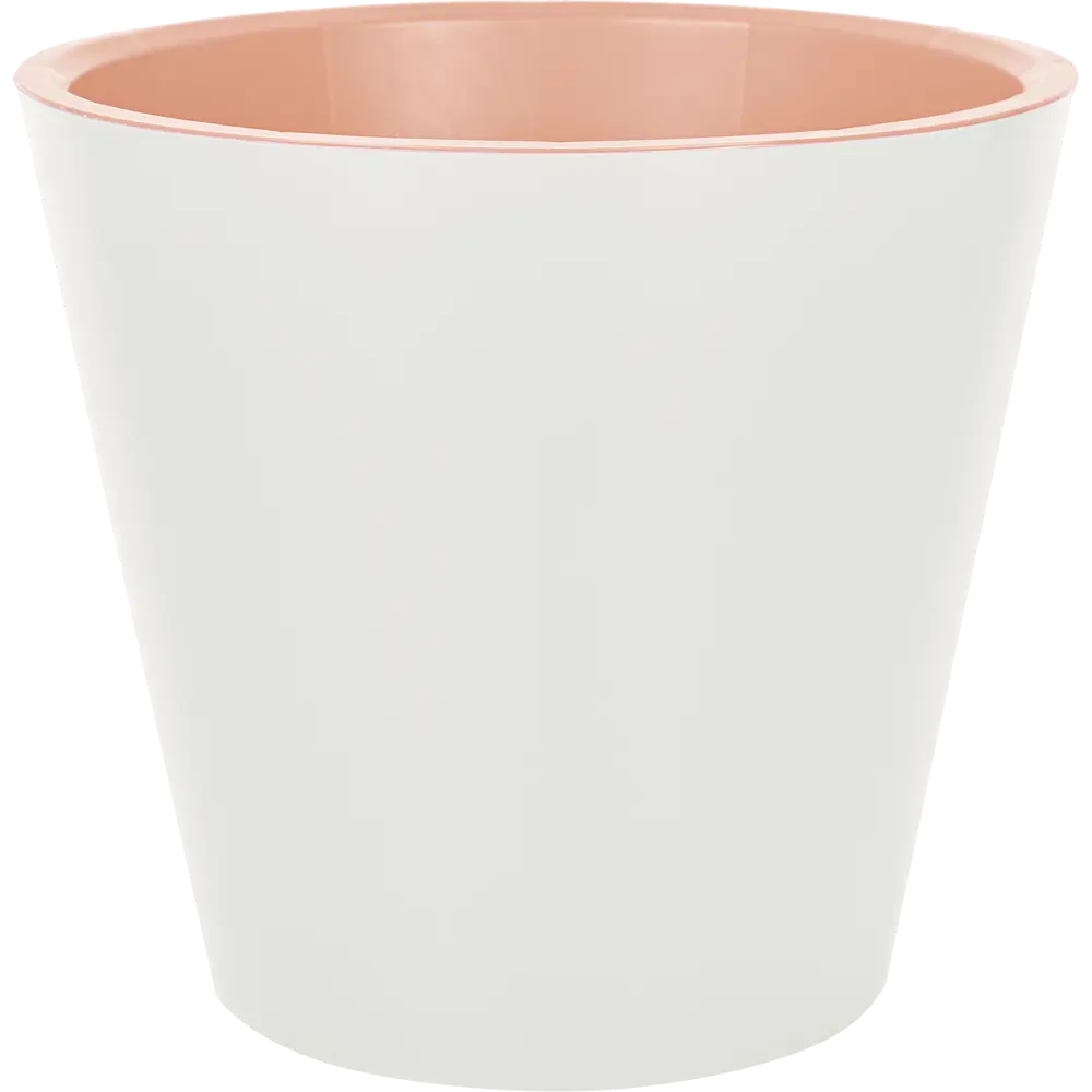 Кашпо для цветов Ingreen London ø19 h17.3 см 3.3 л пластик бело-персиковый STLM-2083403