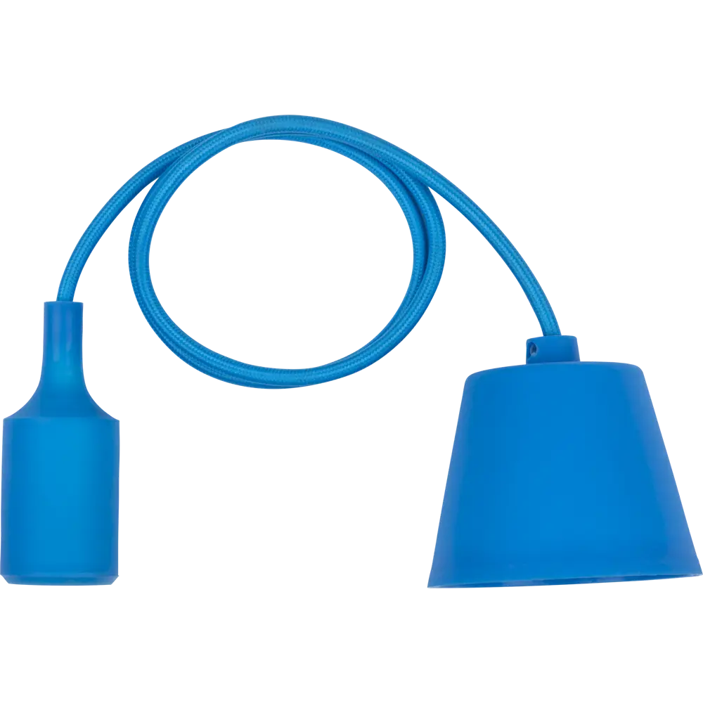 Патрон с подвесом TDM Electric для ламп Е27, синий, 1 м 84833465 STLM-0055823 - Вид №1