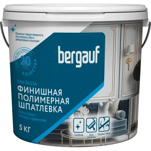 Шпатлевка готовая полимерная Bergauf Uni pasta 5 кг